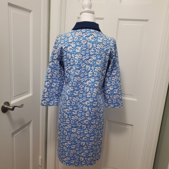 NWT Lilly Pulitzer Ainslee Lunar Blue Palm Beach Petals Dress Size Lge. Ret $188 - Picture 6 of 14